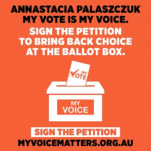 Tell the State Government that ‘Your Voice Matters’