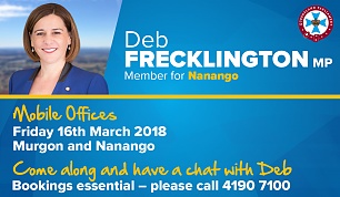 Deb holding second Mobile Office in Murgon